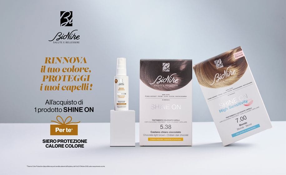 BioNike SHINE ON Siero Protettore Calore Colore Homepage 916X562px